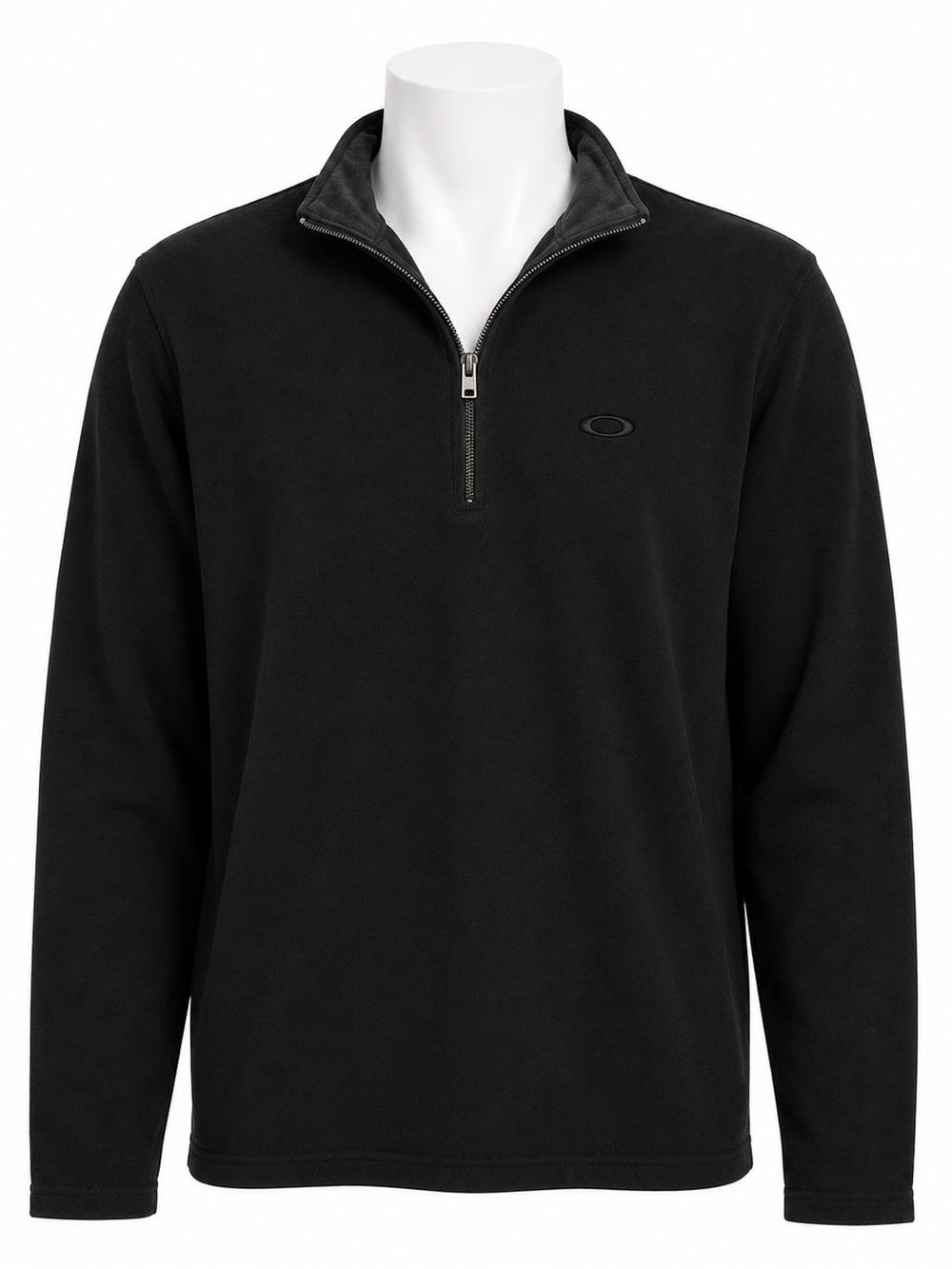 Size M Oakley Men’s Black Quarter Zip Pullover Sweater Casual Athletic